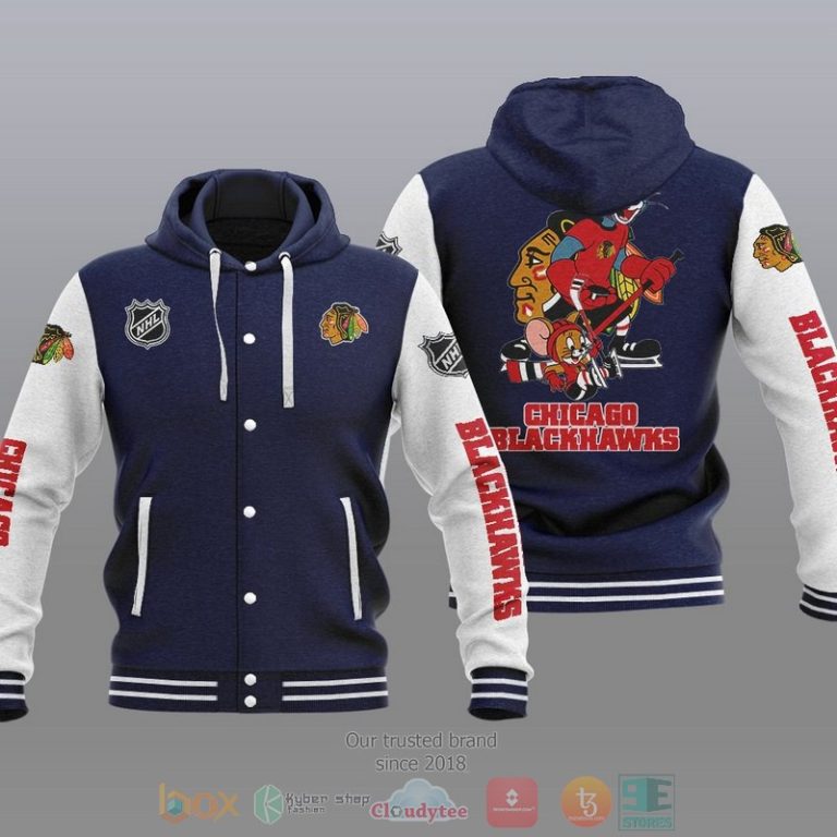 Chicago-Blackhawks-Nhl-Tom-And-Jerry-Baseball-Hoodie-Jacket-3