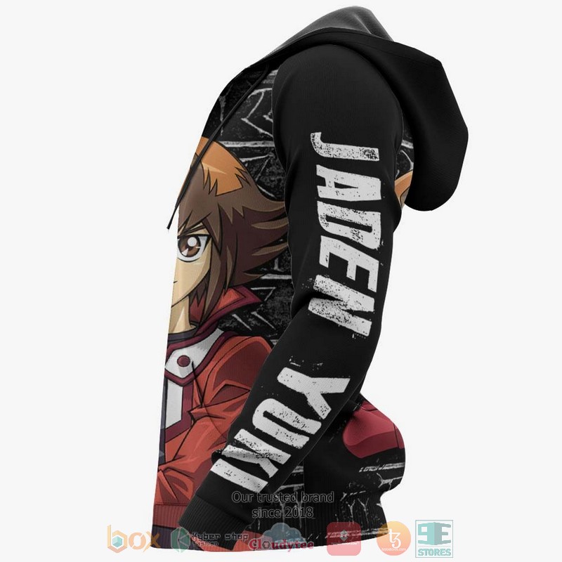 Jaden Yuki Yugioh Anime 3D Hoodie Jaden Yuki Yugioh Anime 3D Hoodie