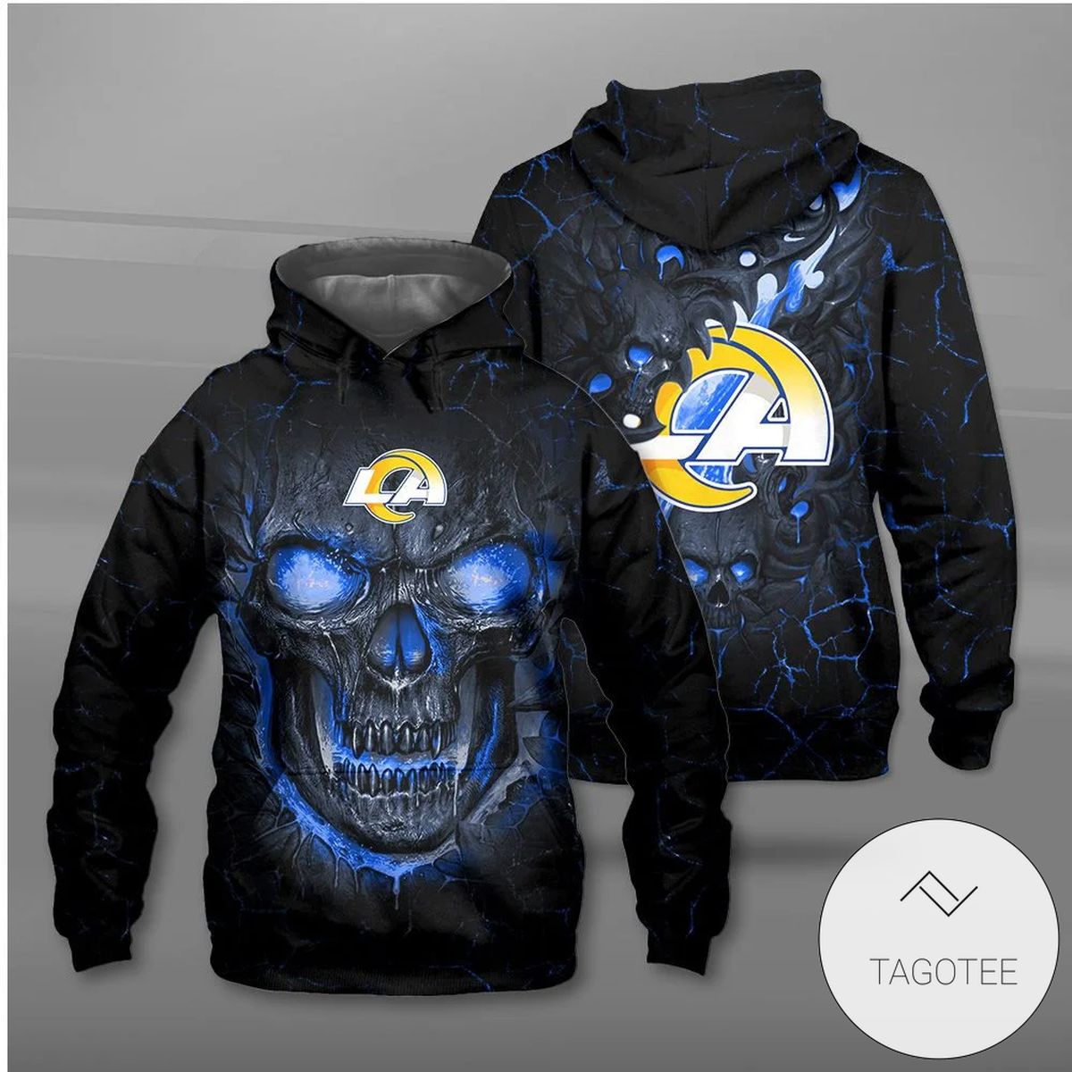 Los Angeles Rams Lava Skull Hoodie Los Angeles Rams Lava Skull Hoodie