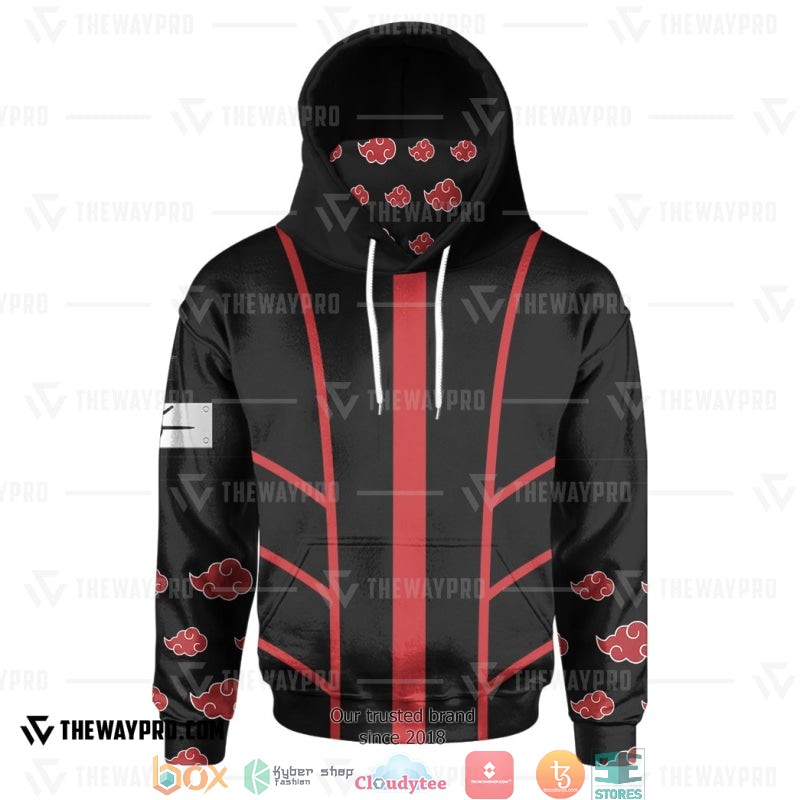 Naruto Modern Akatsuki Cosplay Snood Hoodie Naruto Modern Akatsuki Cosplay Snood Hoodie