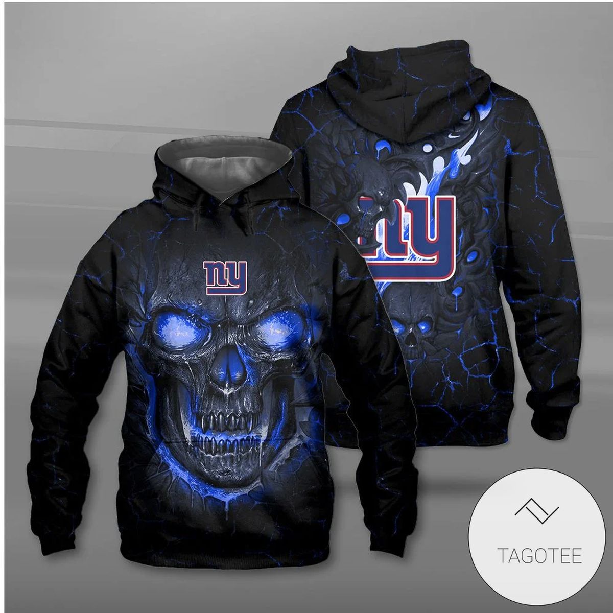 New York Giants Lava Skull Hoodie New York Giants Lava Skull Hoodie