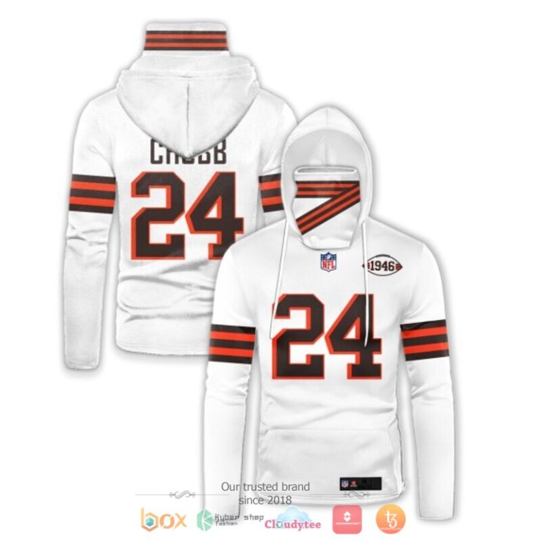 Nfl-Nick-Chubb-24-1946-White-Hoodie-Mask-1