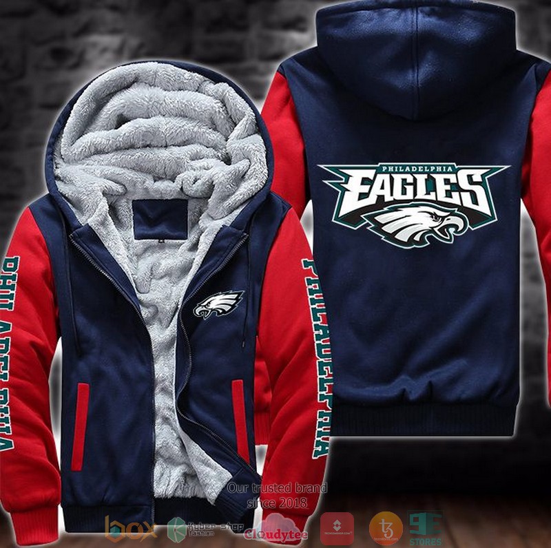 Nfl Philadelphia Eagles Logo 3D Fleece Hoodie Nfl Philadelphia Eagles Logo 3D Fleece Hoodie