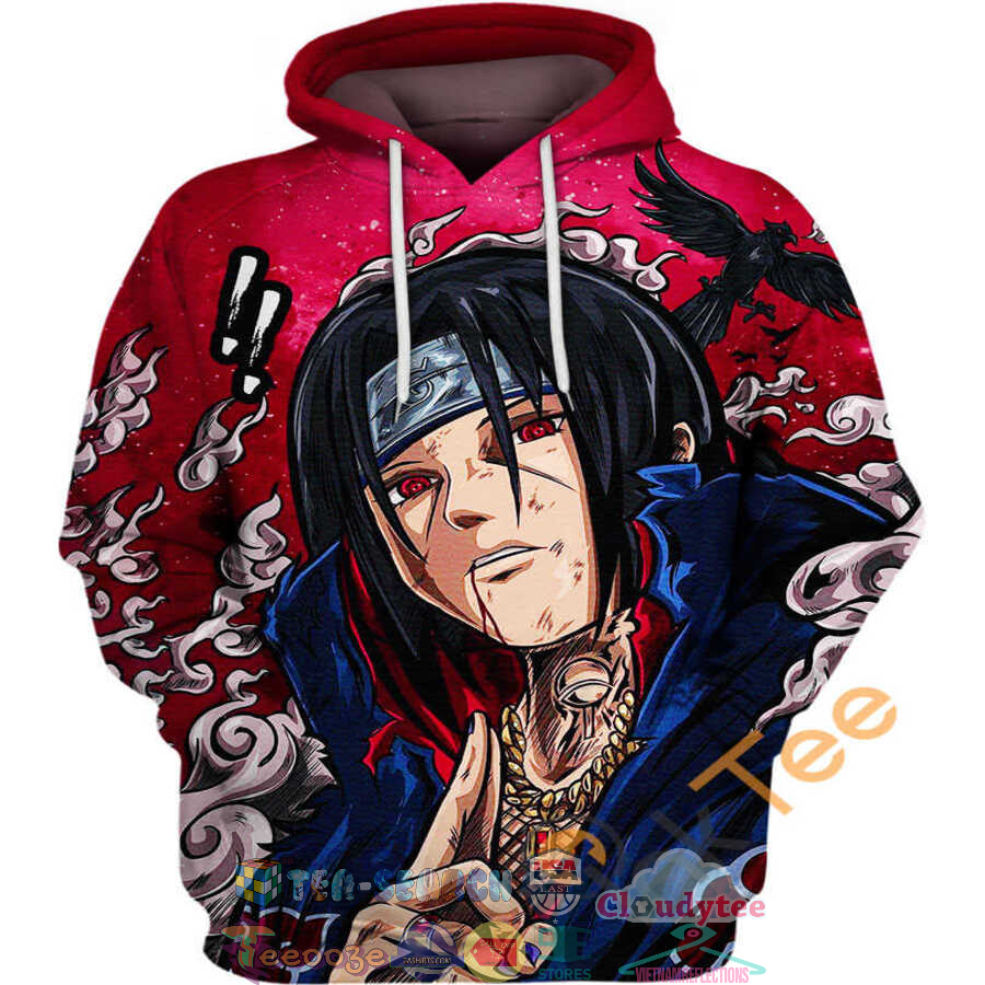 Uchiha Itachi Charisma Naruto Hoodie 3D Uchiha Itachi Charisma Naruto Hoodie 3D