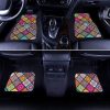 Abstract Needlepoint Car Floor Mats Custom Car Accessories