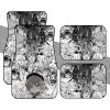 Ahegao Car Floor Mats Custom Manga Car Interior Accessories