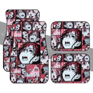 Ahegao Car Floor Mats Custom Vintage Car Interior Accessories