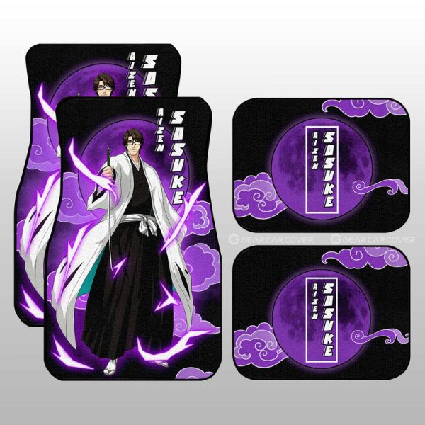 Aizen Sosuke Car Floor Mats Custom Anime Bleach Car Interior Accessories