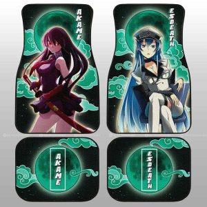 Akame And Esdeath Car Floor Mats Custom Akame Ga Kill Anime