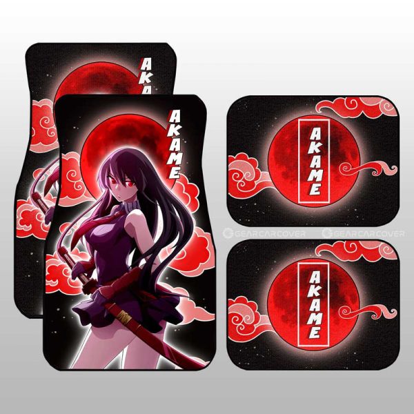 Akame Car Floor Mats Custom Akame Ga Kill Anime Car Accessoriess