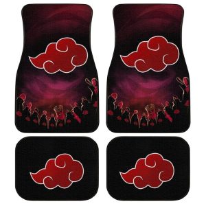 Akatsuki Clan Car Floor Mats Custom Anime Car Interior Accessories