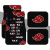 Akatsuki Member Names Car Floor Mats Custom Anime Car Accessories