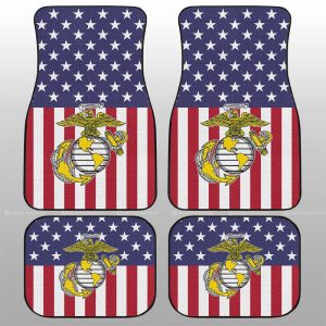 American Flag Military Marine Corps Car Floor Mats Custom Car Accessories