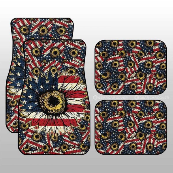 American Sunflower Car Floor Mats Custom Car Accessories