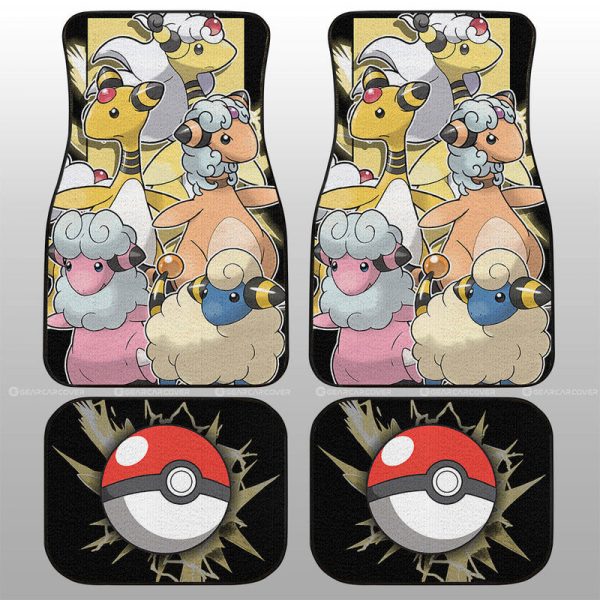 Ampharos Car Floor Mats Custom Car Accessories For Fans