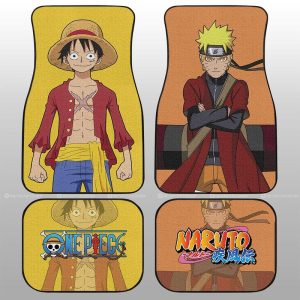 And Monkey D Luffy Car Floor Mats Custom Main Heros