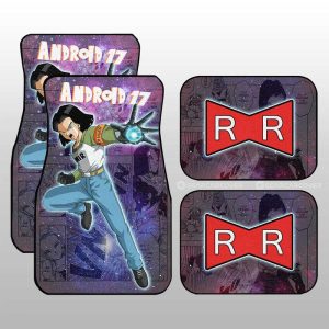 Android 17 Car Floor Mats Custom Car Accessories Manga Galaxy Style