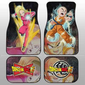 Android 18 And Krillin Car Floor Mats Custom Car Accessories