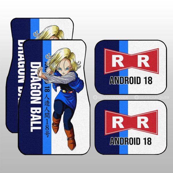 Android 18 Car Floor Mats Custom Car Accessories For Fans