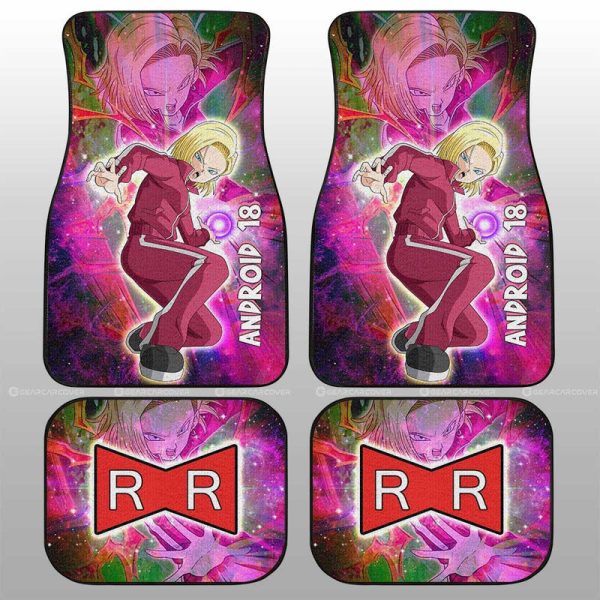 Android 18 Car Floor Mats Custom Dragon Ball Anime Car Accessories