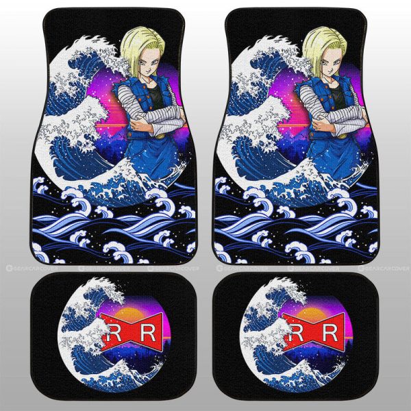 Android 18 Car Floor Mats Custom Dragon Ball Car Interior Accessories