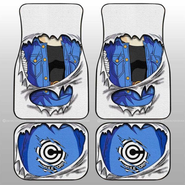 Android 18 Uniform Car Floor Mats Custom