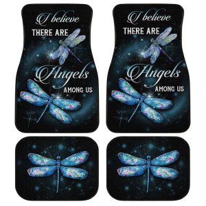 Angel Dragonfly Car Floor Mats Custom Angel Among Us Car Accessories