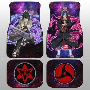 Anime Car Floor Mats Custom Sasuke And Itachi Galaxy Style Car Accessories