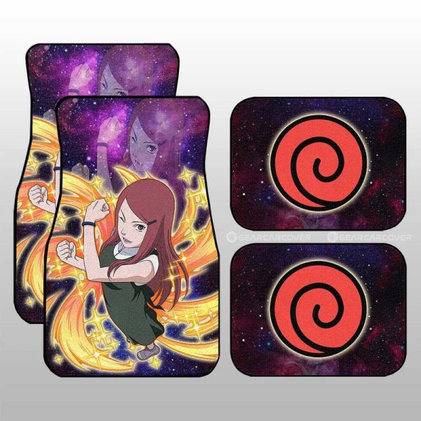 Anime Car Floor Mats Custom Uzumaki Kushina Galaxy Style Car Accessories