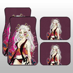 Anime Sexy Girl Daki Car Floor Mats Custom Demon Slayer Anime