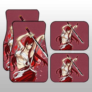 Anime Sexy Girl Erza Scarlet Car Floor Mats Custom Fairy Tail Anime