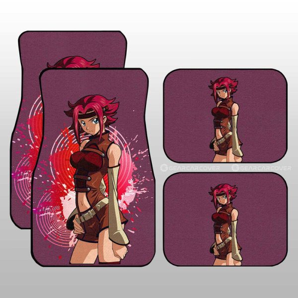 Anime Waifu Girl Kallen Kozuki Car Floor Mats Custom Code Geass Anime Car Accessories