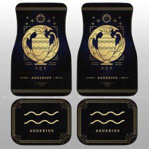 Aquarius Car Floor Mats Custom Zodiac Car Accessories