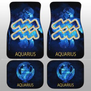 Aquarius Car Floor Mats Custom Zodiac Car Accessories