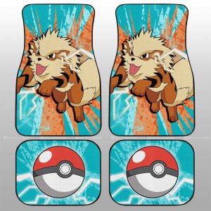 Arcanine Car Floor Mats Custom Car Interior Accessories