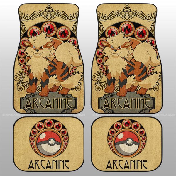 Arcanine Car Floor Mats Custom Car Interior Accessories