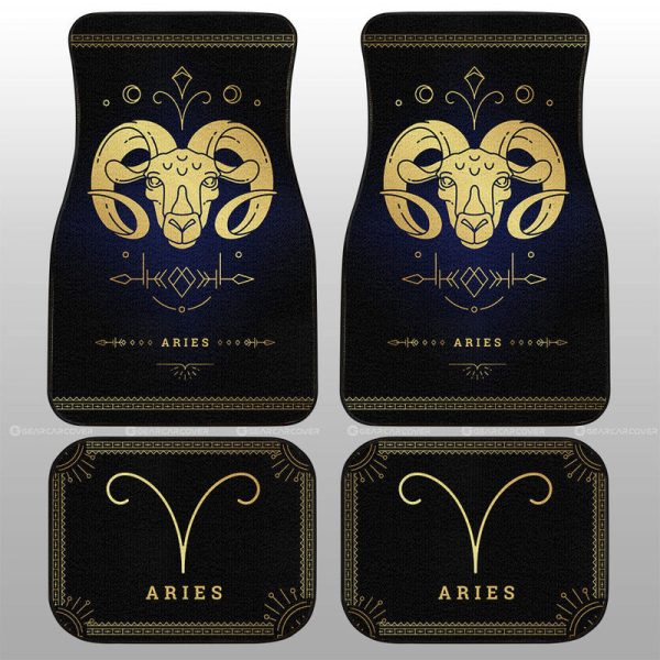 Aries Car Floor Mats Custom Zodiac Car Accessories