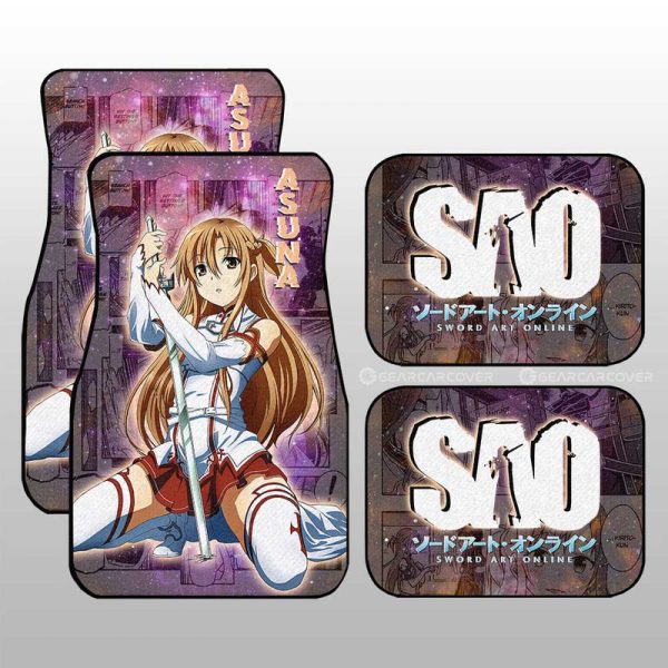 Asuna Car Floor Mats Custom Sword Art Online Anime Manga Galaxy Style