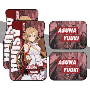 Asuna Yuuki Car Floor Mats Custom Sword Art Online Anime Car Accessories