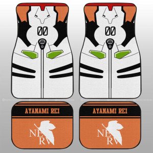 Ayanami Rei Car Floor Mats Custom NGE Car Interior Accessories