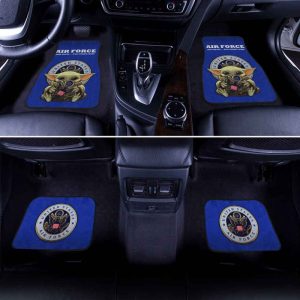 Baby Yoda US Air Force Car Floor Mats Custom Emblem Car Accessories