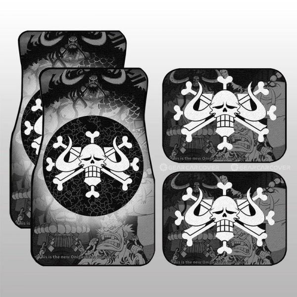 Beast Pirates Flag Car Floor Mats Custom Car Accessories