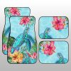 Beautiful Turtle Car Floor Mats Custom Flower Hibiscus Car Accessories