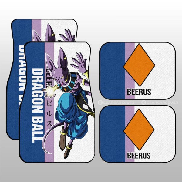 Beerus Car Floor Mats Custom Car Accessories For Fans