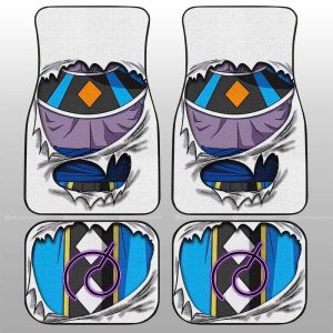 Beerus Uniform Car Floor Mats Custom Dragon Ball Anime