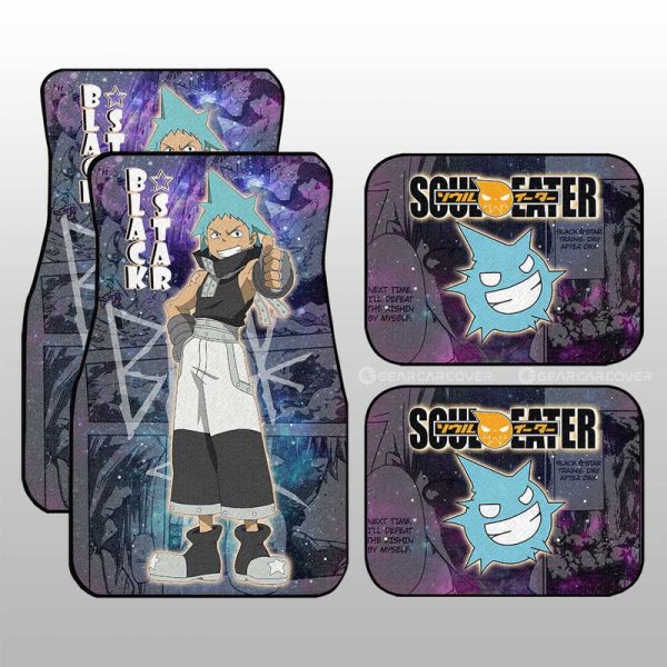 Black Star Car Floor Mats Custom Soul Eater Anime Manga Galaxy Style