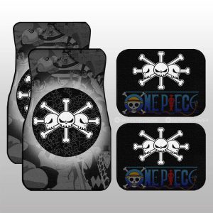 Blackbeard Flag Car Floor Mats Custom Car Accessories