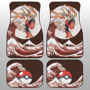 Blaziken Car Floor Mats Custom Pokemon Car Accessories