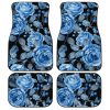 Blue Rose Car Floor Mats Custom Flower Car Accessories