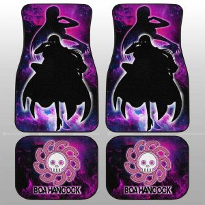 Boa Hancock Car Floor Mats Custom One Piece Anime Silhouette Style